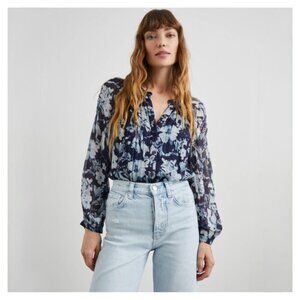 RAILS • Nessie Top in Indigo Blooms • Small
